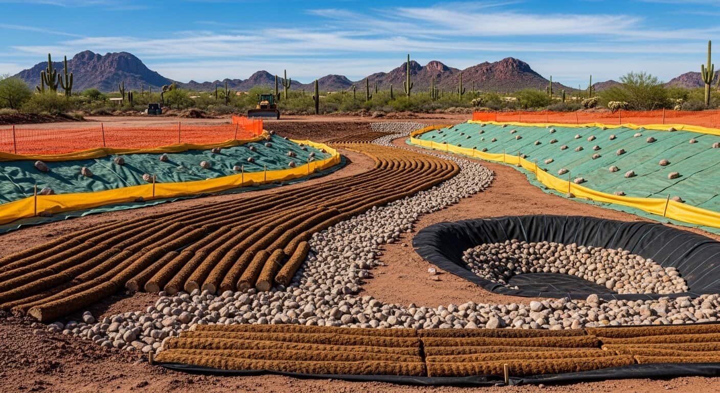 Arizona Swppp Requirements, construction site underway