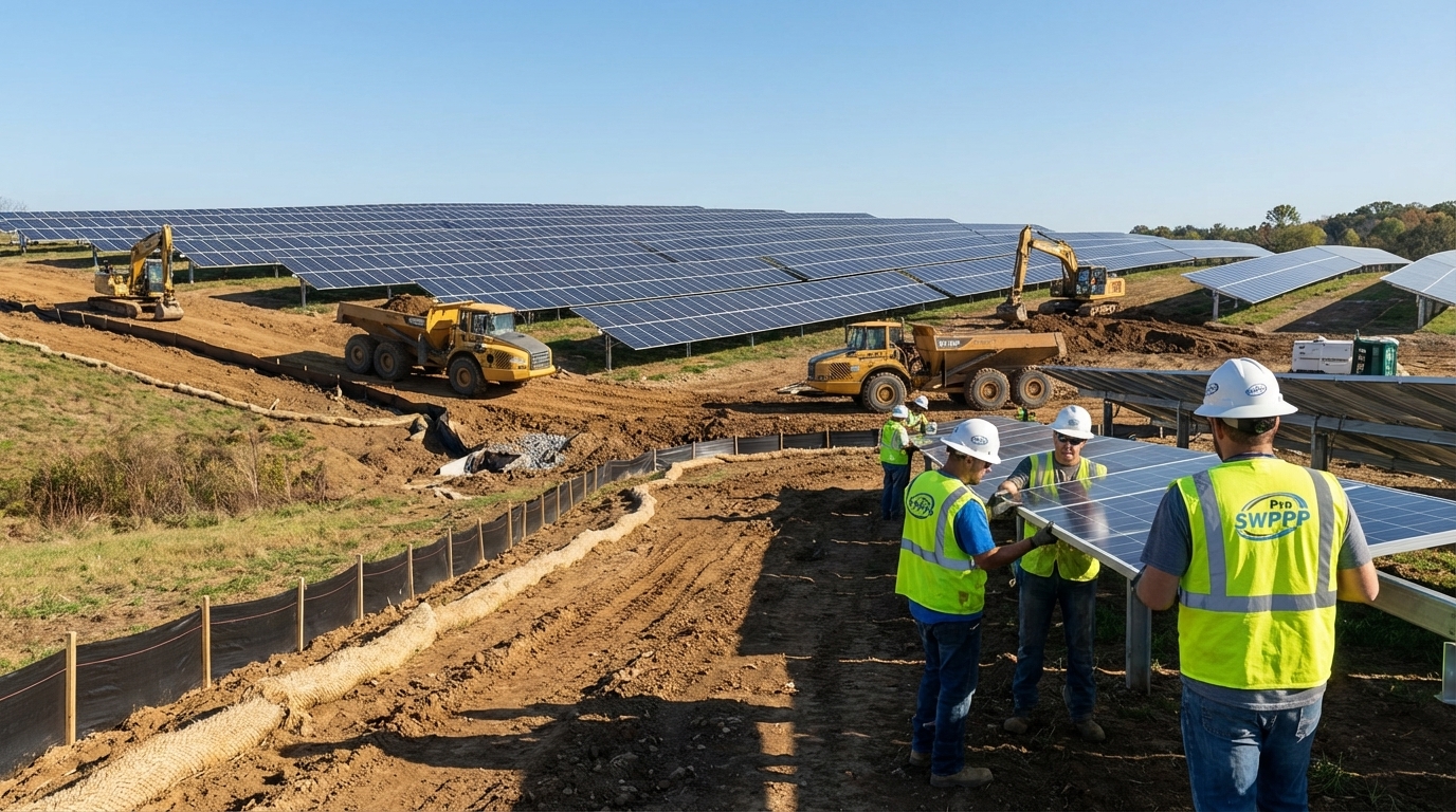 SWPPP Requirements for Solar Farm Construction: 2026 Compliance Guide